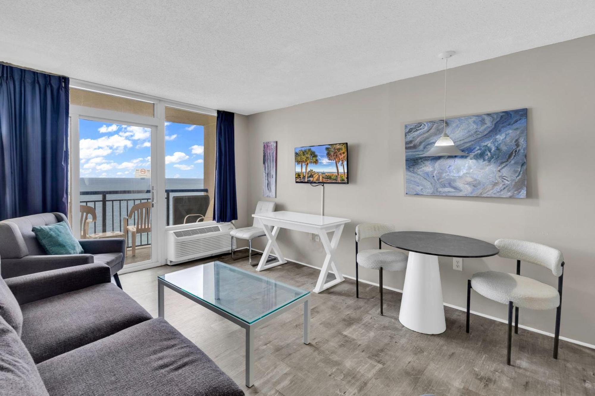 מירטל ביץ' 11-Th Floor Oceanfront Beach Resort With Private Balcony מראה חיצוני תמונה